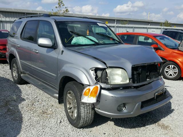 5TDBT48AX3S186510 - 2003 TOYOTA SEQUOIA LI SILVER photo 1