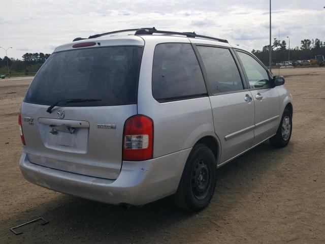 JM3LW28G510172123 - 2001 MAZDA MPV WAGON SILVER photo 4