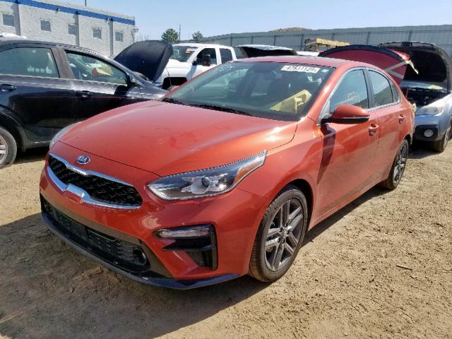 3KPF54AD5KE062900 - 2019 KIA FORTE EX ORANGE photo 2