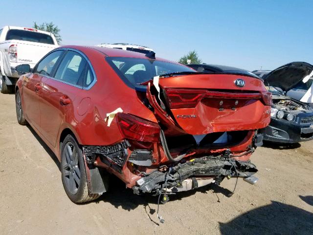 3KPF54AD5KE062900 - 2019 KIA FORTE EX ORANGE photo 3