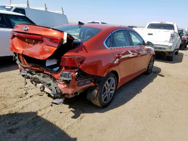 3KPF54AD5KE062900 - 2019 KIA FORTE EX ORANGE photo 4