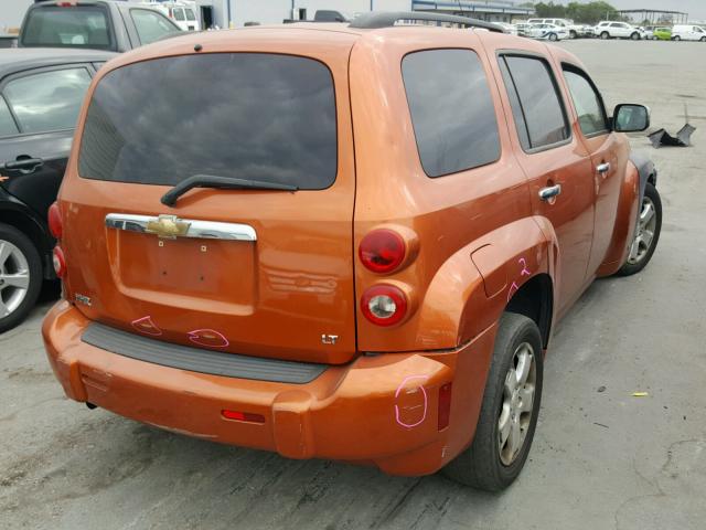 3GNDA23D67S628616 - 2007 CHEVROLET HHR LT ORANGE photo 4