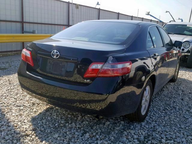 4T1BE46K39U885841 - 2009 TOYOTA CAMRY BASE BLACK photo 4