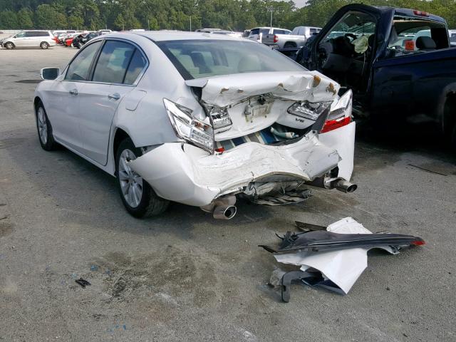 1HGCR3F84FA026686 - 2015 HONDA ACCORD EXL WHITE photo 3