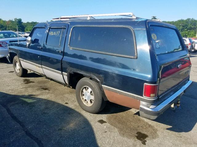 1GNER16K8HF170181 - 1987 CHEVROLET SUBURBAN R BLACK photo 3