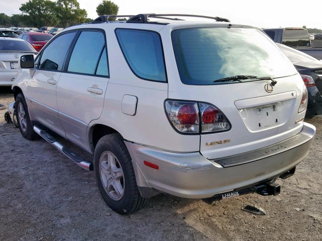 JTJGF10U830158044 - 2003 LEXUS RX 300 WHITE photo 3