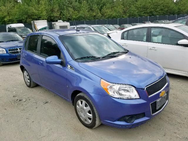 KL1TD66E29B638797 - 2009 CHEVROLET AVEO LS BLUE photo 1