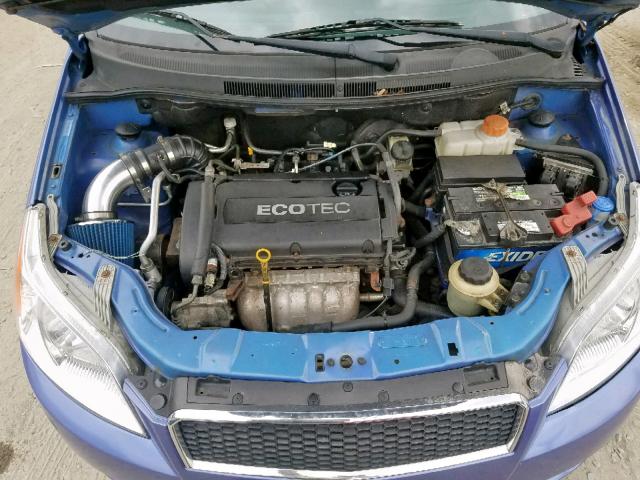 KL1TD66E29B638797 - 2009 CHEVROLET AVEO LS BLUE photo 7