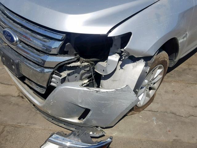 2FMDK3GC3EBB06828 - 2014 FORD EDGE SE SILVER photo 9