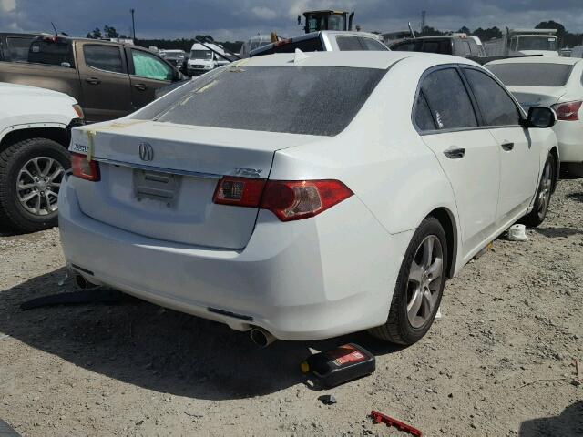 JH4CU2F60DC003427 - 2013 ACURA TSX TECH WHITE photo 4