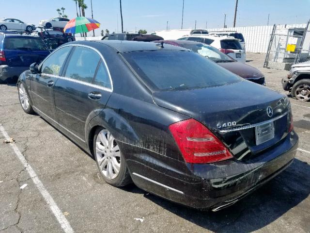 WDDNG9FB9AA306792 - 2010 MERCEDES-BENZ S 400 BLACK photo 3