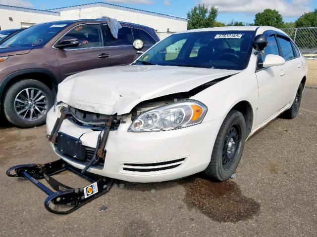 2G1WS553881331602 - 2008 CHEVROLET IMPALA POL WHITE photo 2