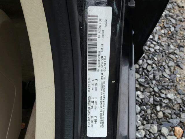 1C3LC66K57N548870 - 2007 CHRYSLER SEBRING LI BLACK photo 10