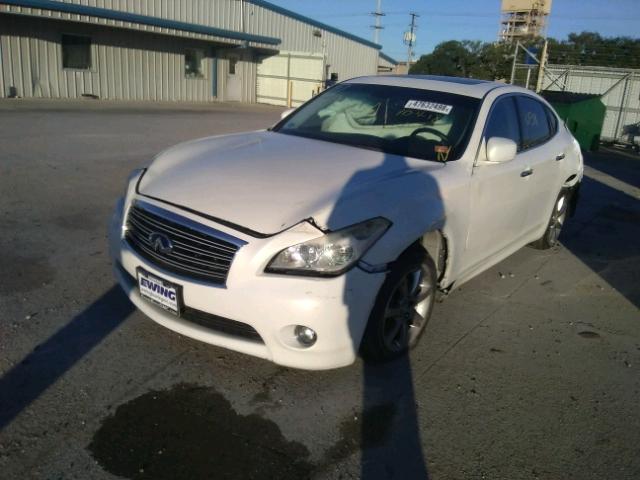 JN1BY1AR2DM601500 - 2013 INFINITI M37 X WHITE photo 2