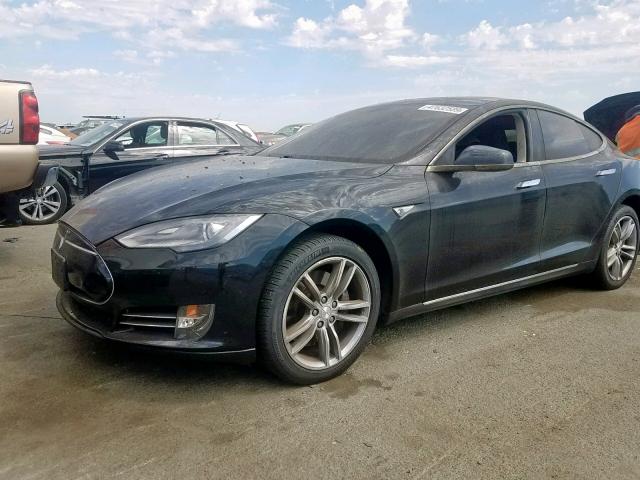 5YJSA1DN9DFP17473 - 2013 TESLA MODEL S BLACK photo 2