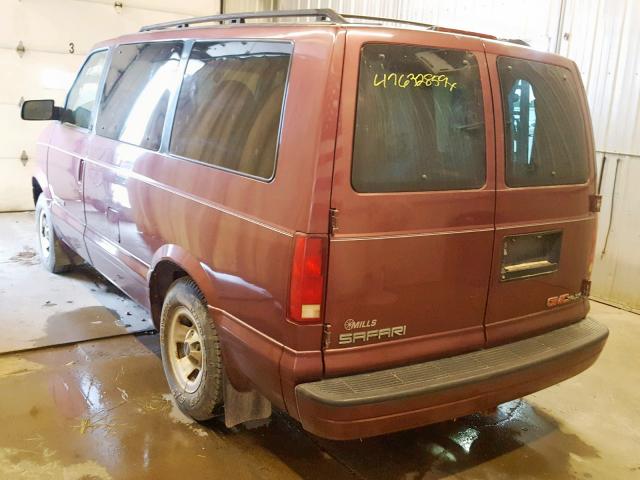 1GKEL19W2TB500023 - 1996 GMC SAFARI XT MAROON photo 3