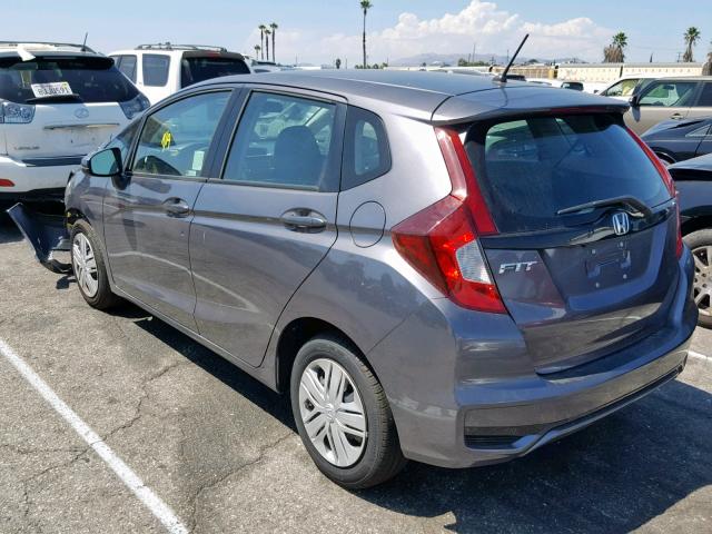 3HGGK5H46KM719364 - 2019 HONDA FIT LX GRAY photo 3