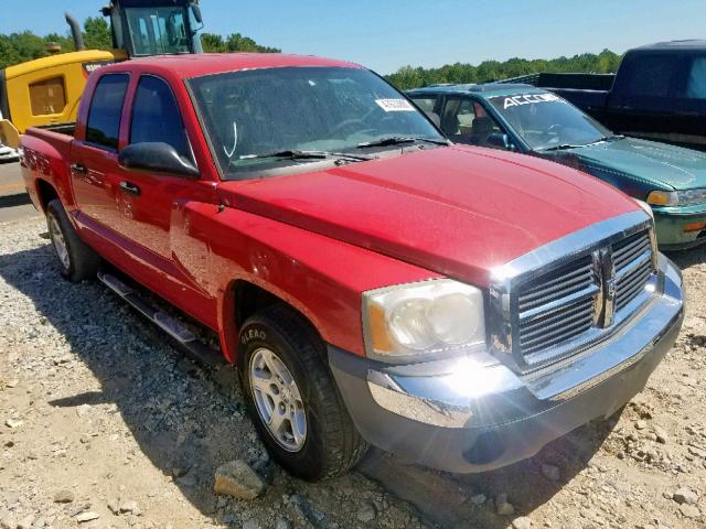 1D7HE48K45S315001 - 2005 DODGE DAKOTA QUA RED photo 1