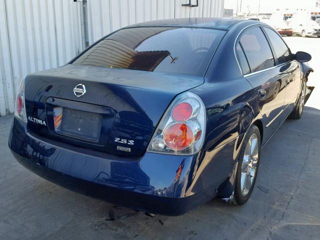 1N4AL11D46N429811 - 2006 NISSAN ALTIMA S BLUE photo 4