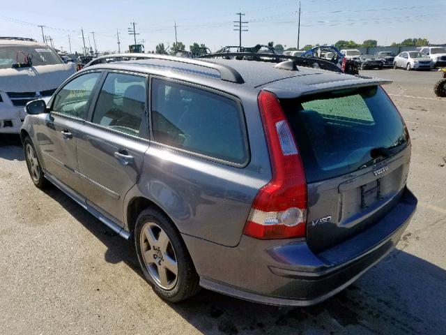 YV1MJ682472294177 - 2007 VOLVO V50 T5 GRAY photo 3