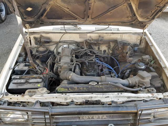 JT5RN75T3H0014793 - 1987 TOYOTA PICKUP CAB TAN photo 7