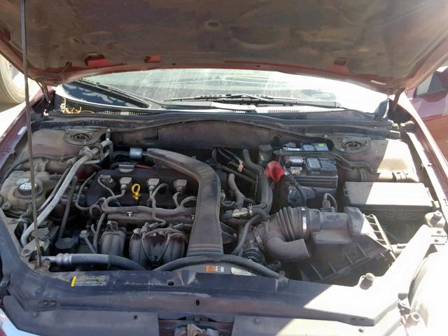 3FAHP08Z67R174043 - 2007 FORD FUSION SEL MAROON photo 7