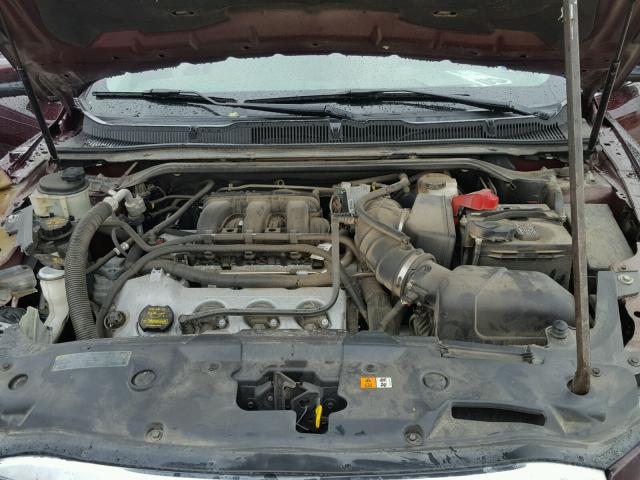 1FAHP2EW8BG183655 - 2011 FORD TAURUS SEL MAROON photo 7