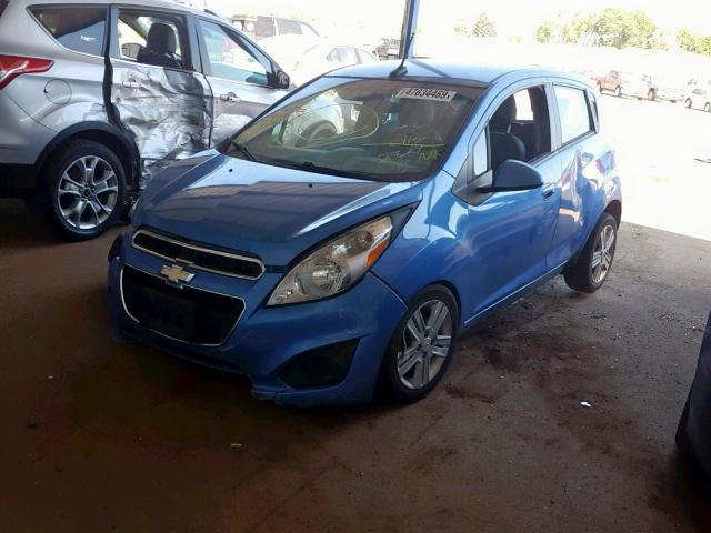 KL8CB6S9XDC509287 - 2013 CHEVROLET SPARK LS BLUE photo 2