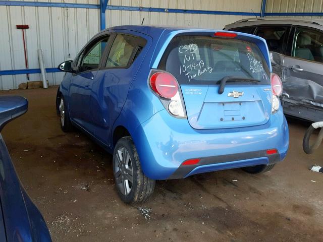 KL8CB6S9XDC509287 - 2013 CHEVROLET SPARK LS BLUE photo 3