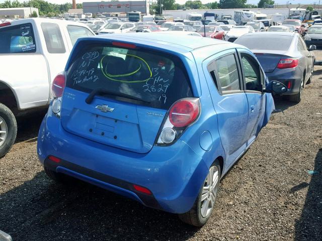 KL8CB6S9XDC509287 - 2013 CHEVROLET SPARK LS BLUE photo 4