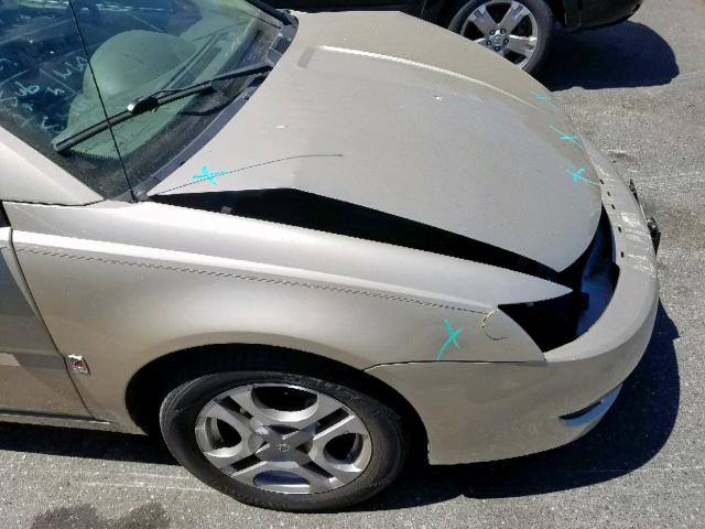 1G8AL52F44Z199852 - 2004 SATURN ION LEVEL GOLD photo 9