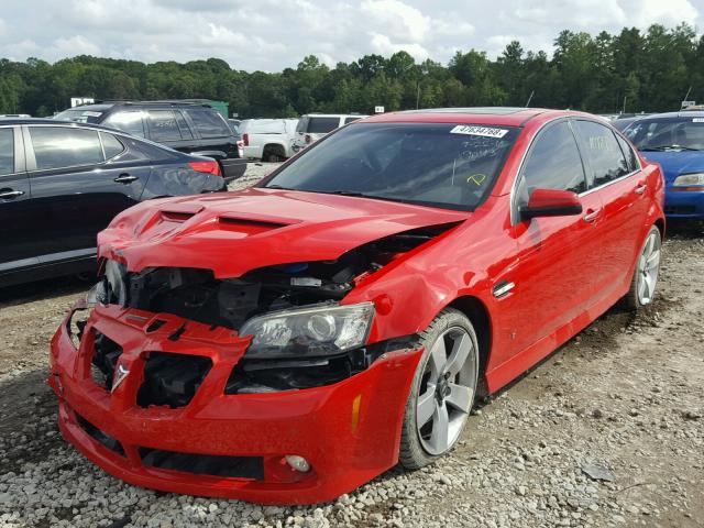 6G2EC57Y39L219043 - 2009 PONTIAC G8 GT RED photo 2