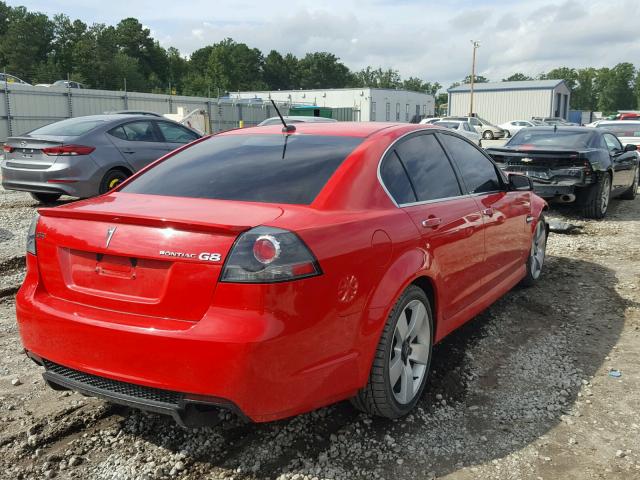 6G2EC57Y39L219043 - 2009 PONTIAC G8 GT RED photo 4