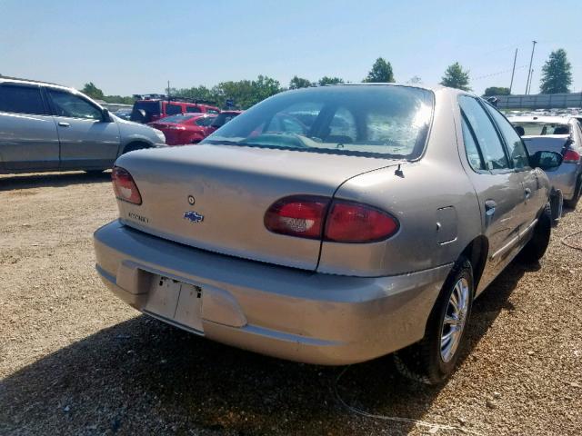 1G1JC524X27141427 - 2002 CHEVROLET CAVALIER B BEIGE photo 4