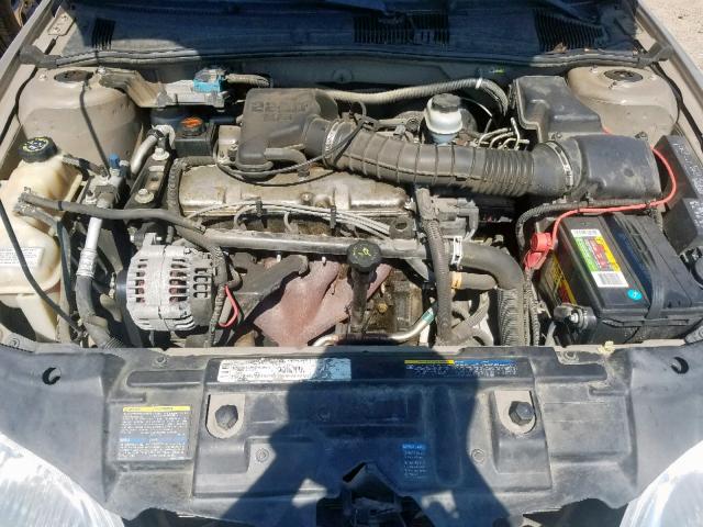 1G1JC524X27141427 - 2002 CHEVROLET CAVALIER B BEIGE photo 7