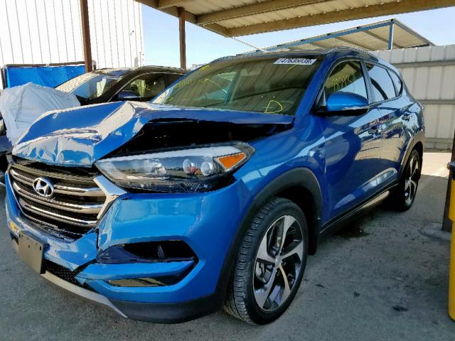 KM8J33A26GU209318 - 2016 HYUNDAI TUCSON LIM BLUE photo 2