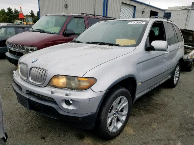 5UXFB53546LV24881 - 2006 BMW X5 4.4I SILVER photo 2