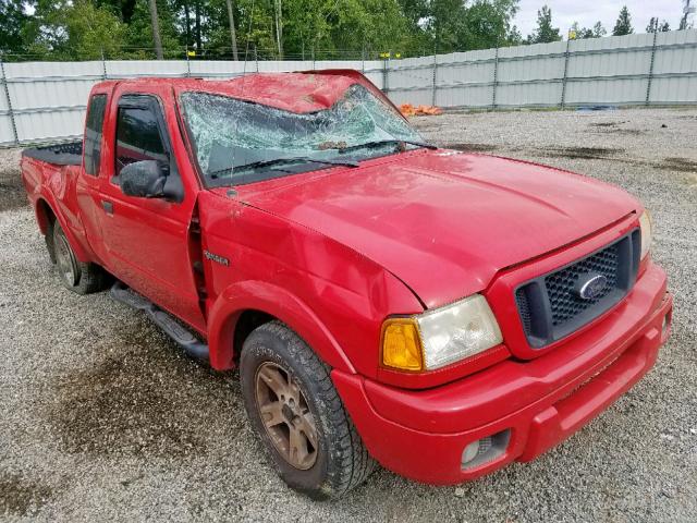 1FTYR44E25PA10274 - 2005 FORD RANGER SUP RED photo 1