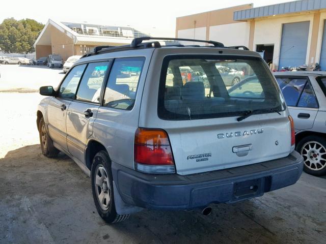 JF1SF6354YH715951 - 2000 SUBARU FORESTER L SILVER photo 3