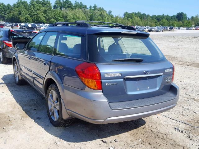 4S4BP86C254337382 - 2005 SUBARU LEGACY OUT BLUE photo 3