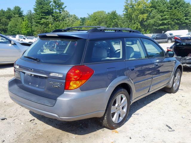 4S4BP86C254337382 - 2005 SUBARU LEGACY OUT BLUE photo 4