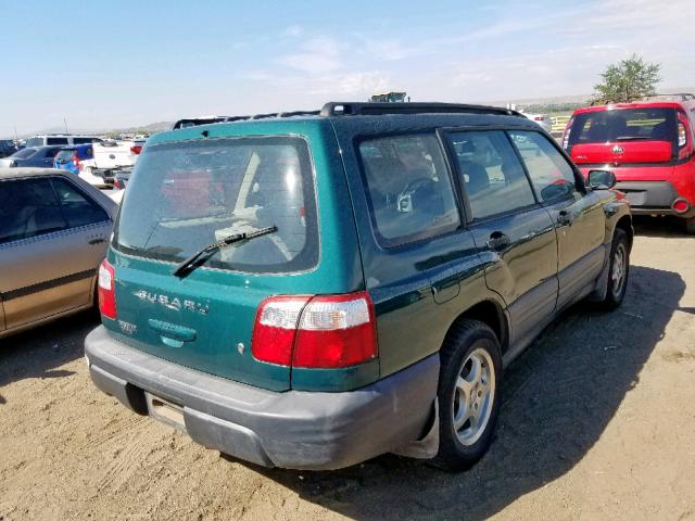 JF1SF63551G767682 - 2001 SUBARU FORESTER L GREEN photo 4