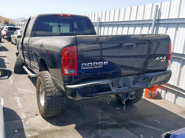 3D7KU28D63G720893 - 2003 DODGE RAM 2500 S BLACK photo 3