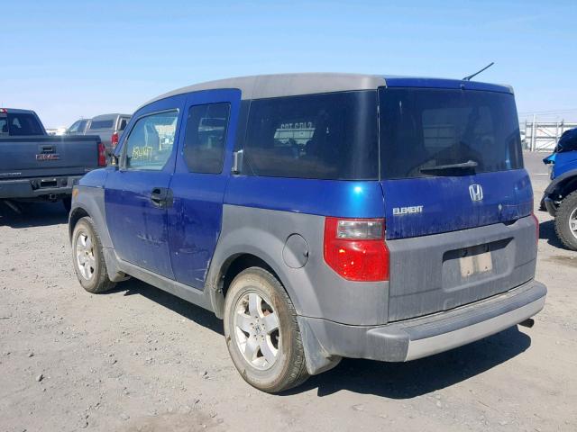 5J6YH28634L033086 - 2004 HONDA ELEMENT EX BLUE photo 3