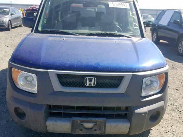 5J6YH28634L033086 - 2004 HONDA ELEMENT EX BLUE photo 9