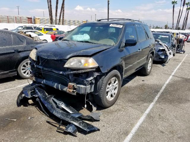 2HNYD18604H556178 - 2004 ACURA MDX TOURIN BLACK photo 2