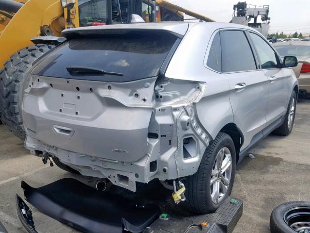 2FMTK3J8XFBB39021 - 2015 FORD EDGE SEL SILVER photo 4