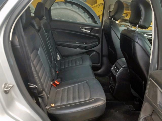 2FMTK3J8XFBB39021 - 2015 FORD EDGE SEL SILVER photo 6