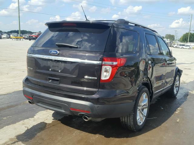 1FM5K7F88DGC67630 - 2013 FORD EXPLORER L CHARCOAL photo 4