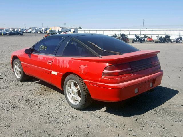 4A3CS44R3ME119223 - 1991 MITSUBISHI ECLIPSE GS RED photo 3